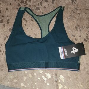 Women's Green Sports Bra